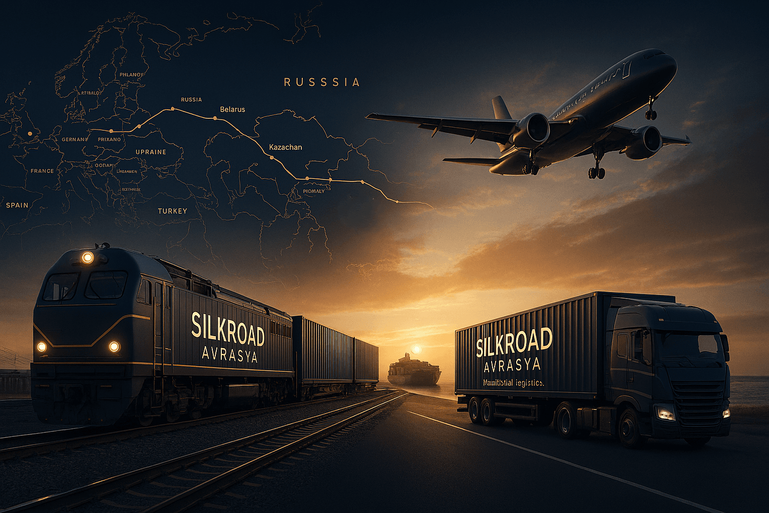 Demiryolu, karayolu ve denizyolunu bağlayan multimodal koridor